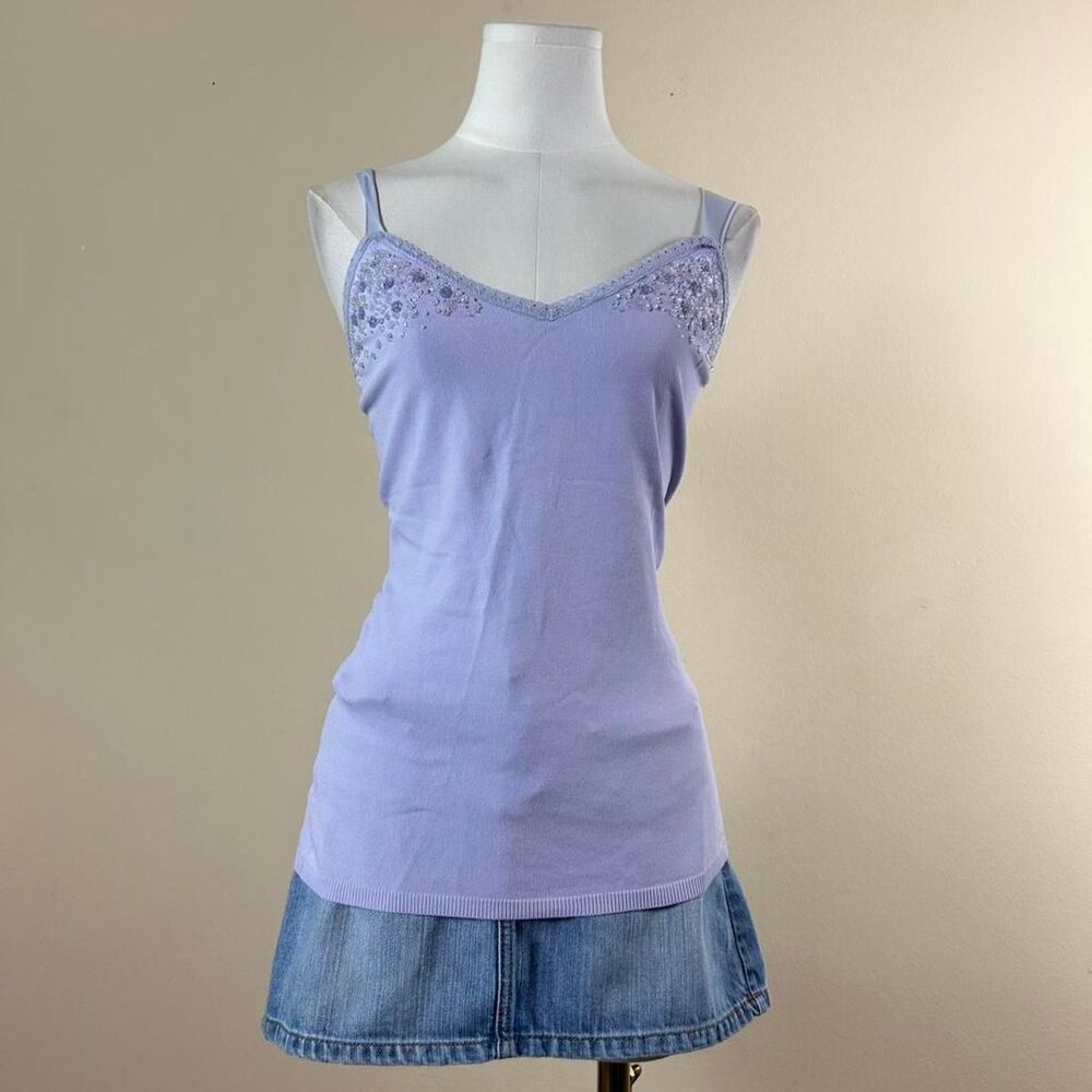 Michelle Nicole Gorgeous Lavender Beaded Fairy Tank